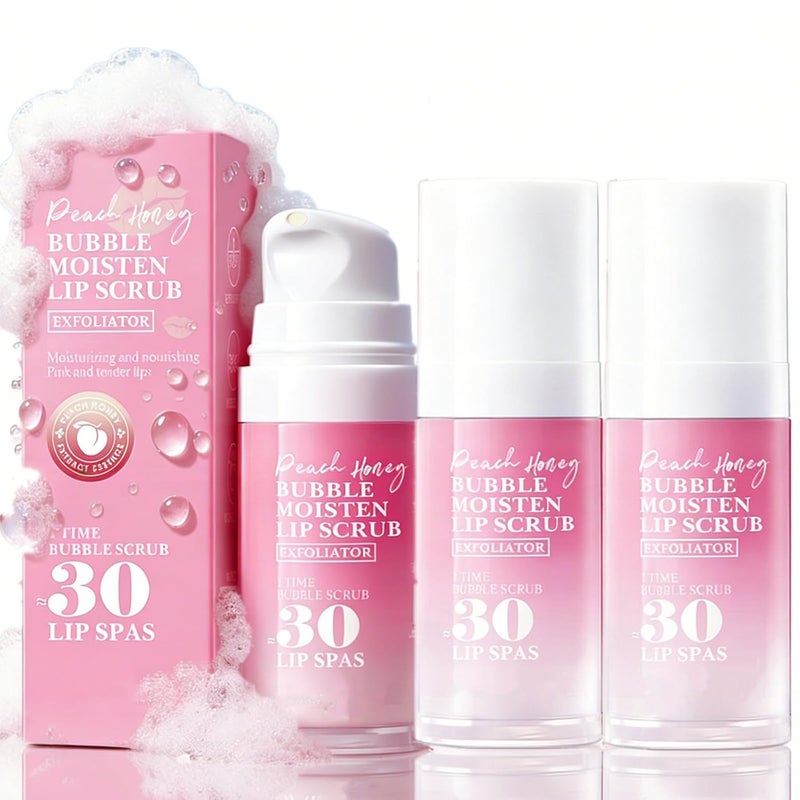 Classic modern blend design Peach Honey Foaming Lip Scrub Exfoliator, Moisturizing Lip Cleanser for Dry Lips, Gentle Lip Exfoliator Scrub & Moisturizer, Nourishing Lip Care for Smooth Soft Lips, 3 Pack 10g Each Consistent steady quality Compact design Integrated warehouse solution Modern warehouse management Updated modern design Locally packed stock Periodic stock arrangement Flexible varied design Easy assemble alternatives UV resistant All user friendly build One piece build Batch uniform stable quality On-demand local restock Transparent body Global sizing options Reliable durability Market popular practical build Easy clean surface Dense area priority deliver Consistent single item quality Fine polished finish Popular trusted craftsmanship Market demand focused build - Image 1