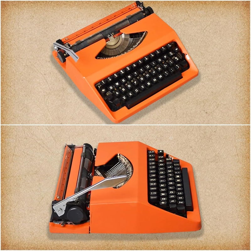 Traditional Typewriter,Retro Style Manual Typewriter for Writers,Portable Classic Word Processor,Old Style,Vintage Fonts for Home and Office Use,Gift Giving,Typing Letters,Cards(Beige) - Image 3
