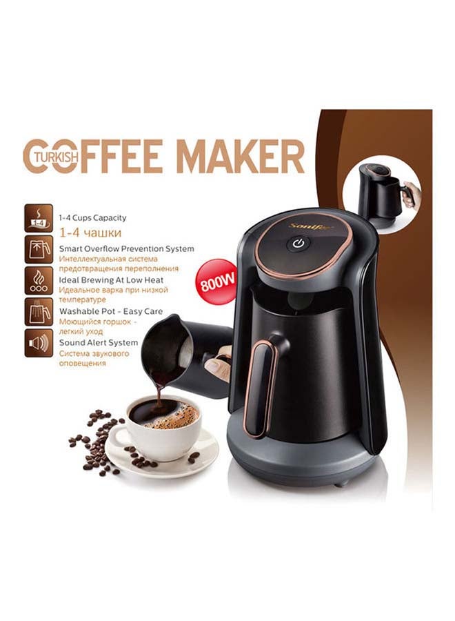 سونفير ماكينة صنع قهوة تركية 0.5 L 800 W SF-3538 أسود - Image 1