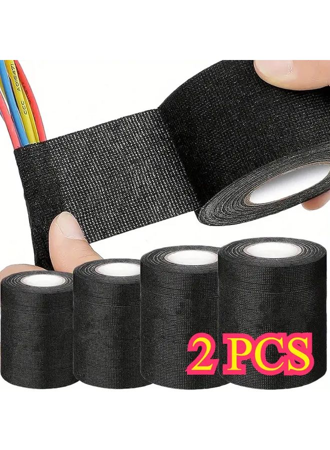 2pcs 32mm Heat Resistant Electrical Tape Insulation Auto Wiring Cable Organizer - Image 2