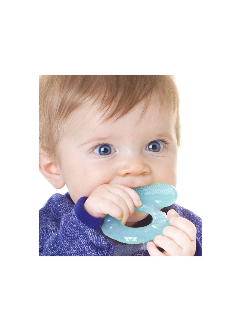 Nuby soft silicone teether with bristles to protect children's teeth  - Image 2
