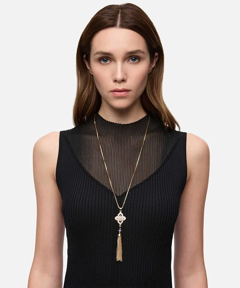 ايبيكيول Embellished Chain Dangle Necklace