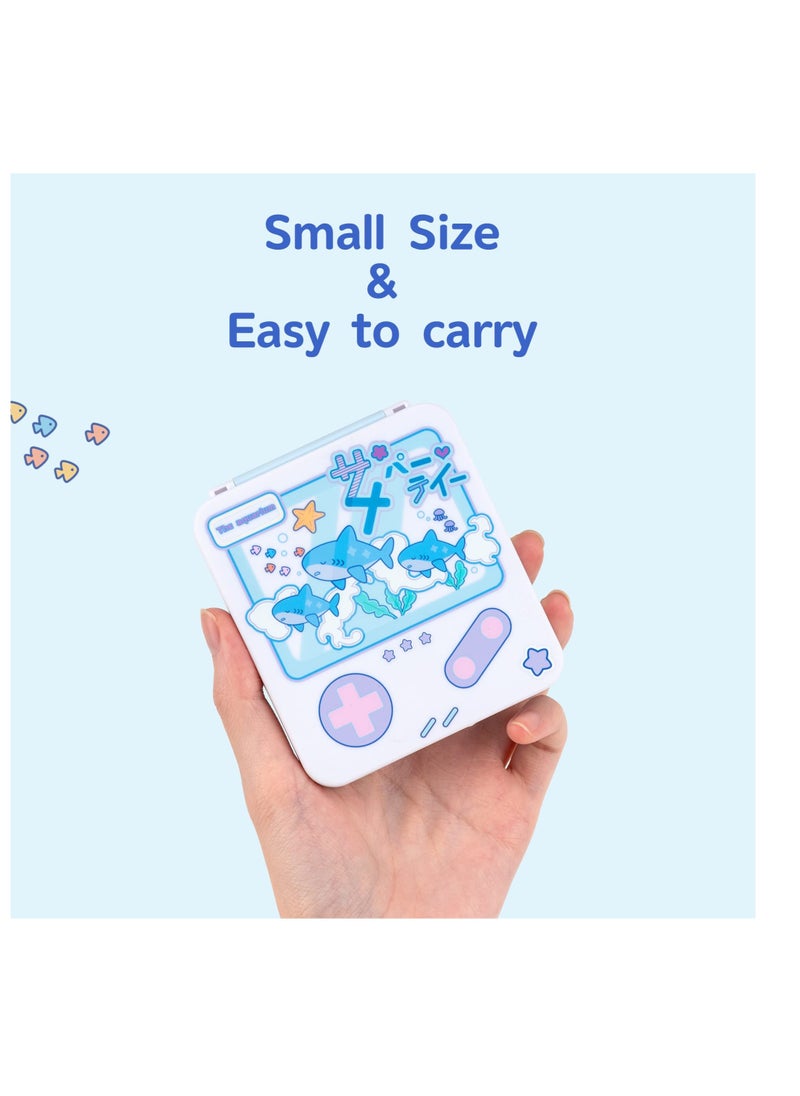 SYOSI Switch Game Card Storage Box, Portable Carrying Storage Travel Box with 12 Game Card Slots, Suitable for Nintendo Switch Game Card (Shark Party)  - Image 4