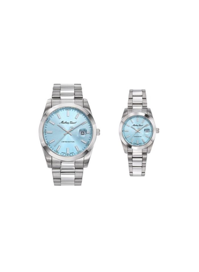 Mathey-Tissot Mathey-Tissot H451BU & D451BU Mathy I LE Couple's Quartz Watch (Pair)  - Image 1
