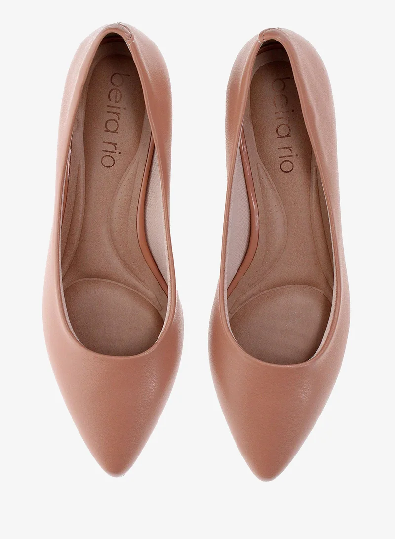 Beira Rio Beige Low Heel Shoes for Women – Comfortable & Stylish Footwear for Everyday Wear for Women | Best Price UAE