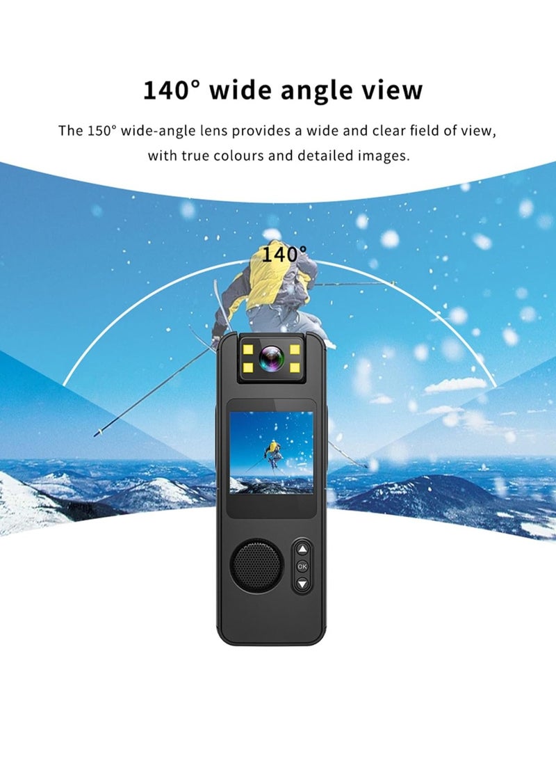 Body Camera, Portable Small Personal Camcorder, 1080P HD Video, with 1/4 Inch Thread Magnetic Back Clip, Mini Body Camera, Pocket Camcorder - Image 4