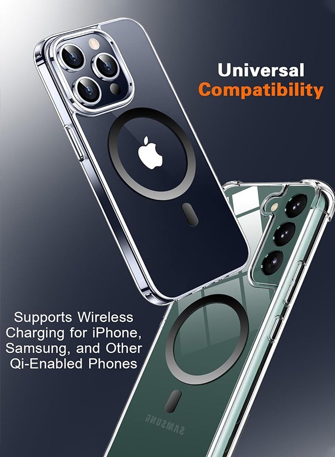 Wffo 7 Pack Universal Metal Rings Sticker Compatible with MagSafe Magnetic Wireless Charger for iPhone 12~17, Ultra-Thin Car Charger Conversion Accessories (NO Magnet), Anti-Rotation - 7 Colors - Image 4