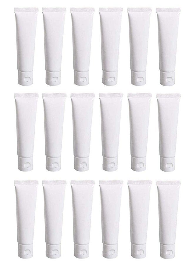 NARAMAX 20PCS 80ml/2.7oz Empty White Plastic Soft Tubes Squeeze Bottles with Flip Cap Travel Cosmetic Makeup Facail Cleaner Lotion Toiletries Sample Container Storage Pot Jar Vials Dispenser - Image 1