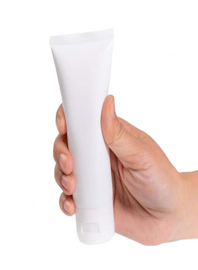 NARAMAX 20PCS 80ml/2.7oz Empty White Plastic Soft Tubes Squeeze Bottles with Flip Cap Travel Cosmetic Makeup Facail Cleaner Lotion Toiletries Sample Container Storage Pot Jar Vials Dispenser - Image 3