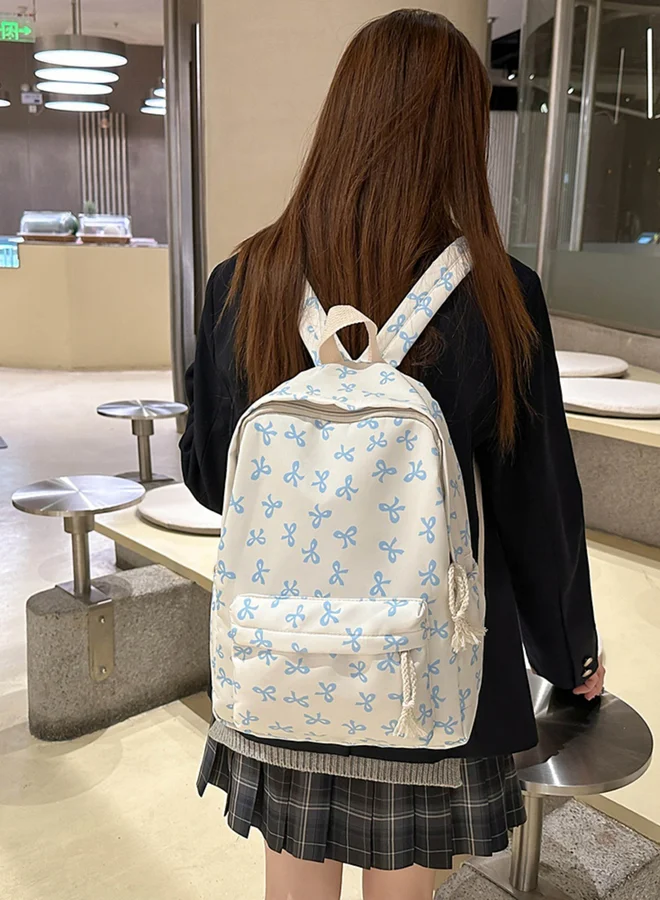 Take Two Blue Bow Backpack