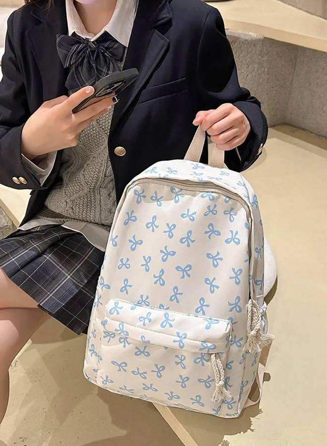 Take Two Blue Bow Backpack