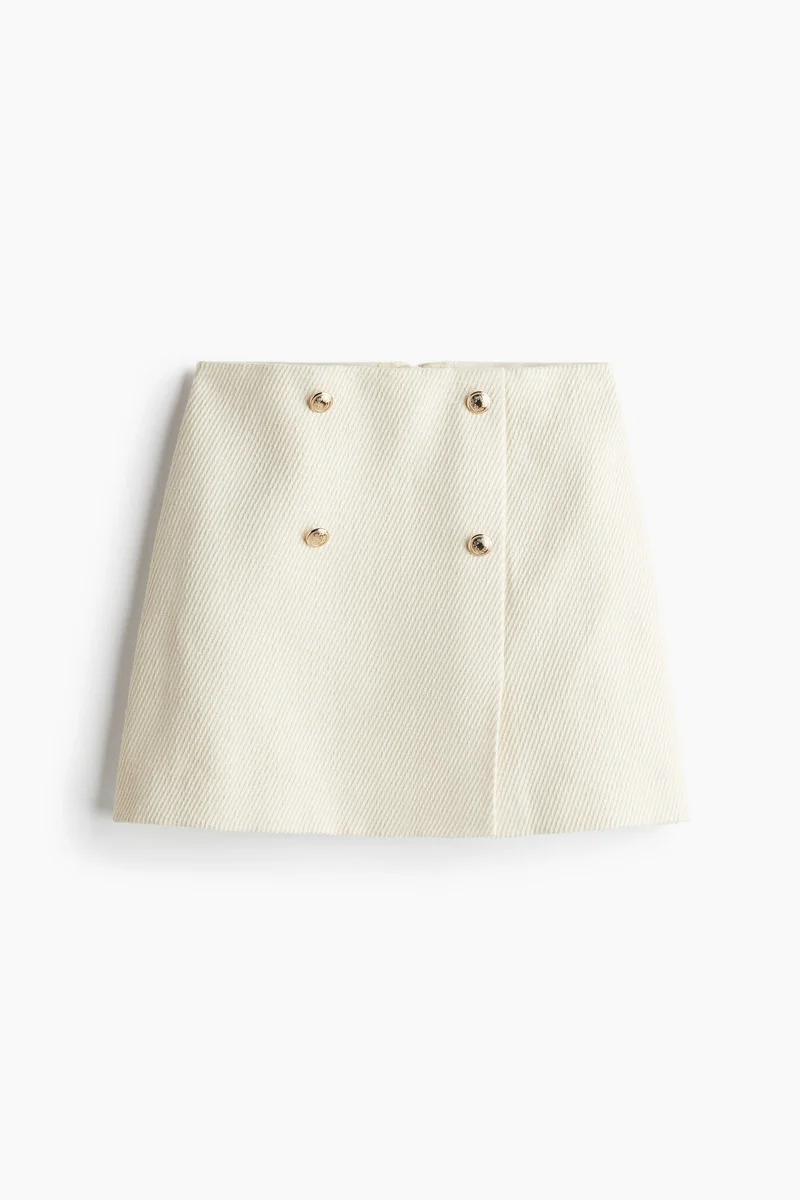 H&M Button-front mini skirt