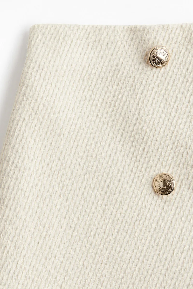 H&M Button-front mini skirt
