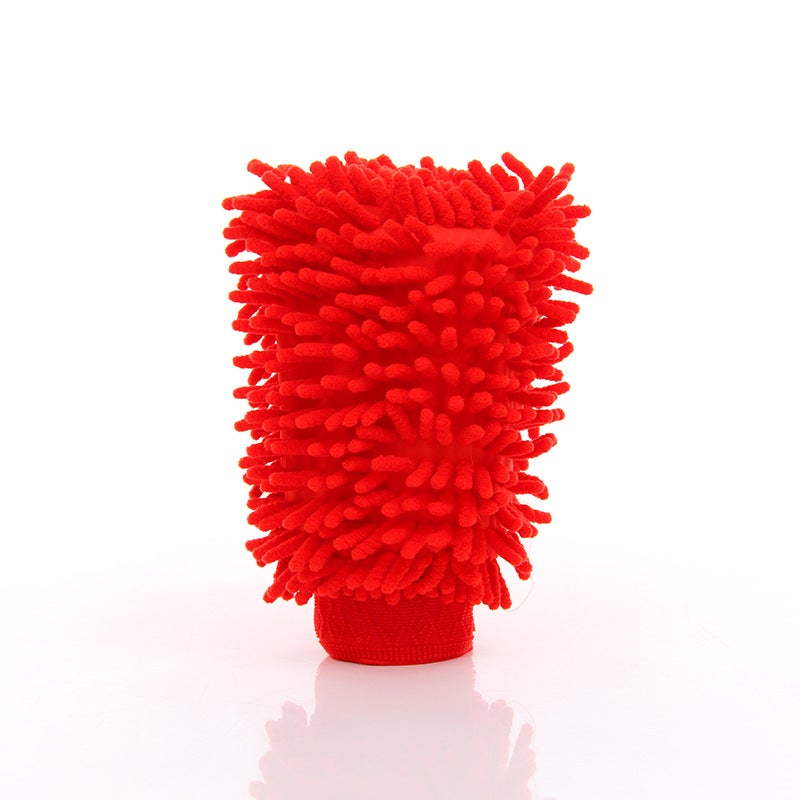 Chenille Car Wash Gloves Coral Car Wash Car Wash Artifact Car Rag Car Double-Sided Car Wash Gloves - Image 1