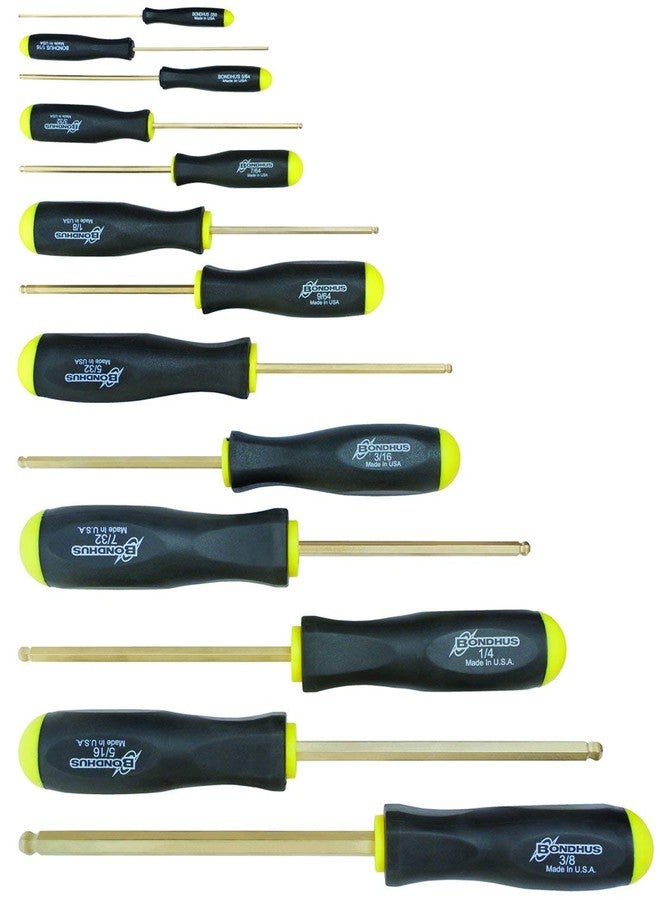 Bondhus Set 13 GoldGuard Plated Ball End Screwdrivers .050-3/8" - Image 1