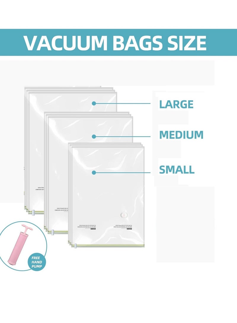 ليفي أكياس تخزين مفرغة من الهواء للملابس والبطانيات وأغطية الأسرة - أكياس تفريغ هواء موفرة للمساحة مزودة بمضخة يدوية | أكياس تخزين مضغوطة قابلة لإعادة الاستخدام (عبوة من 9 أكياس - 3XL، 3L، 3M) - Image 3