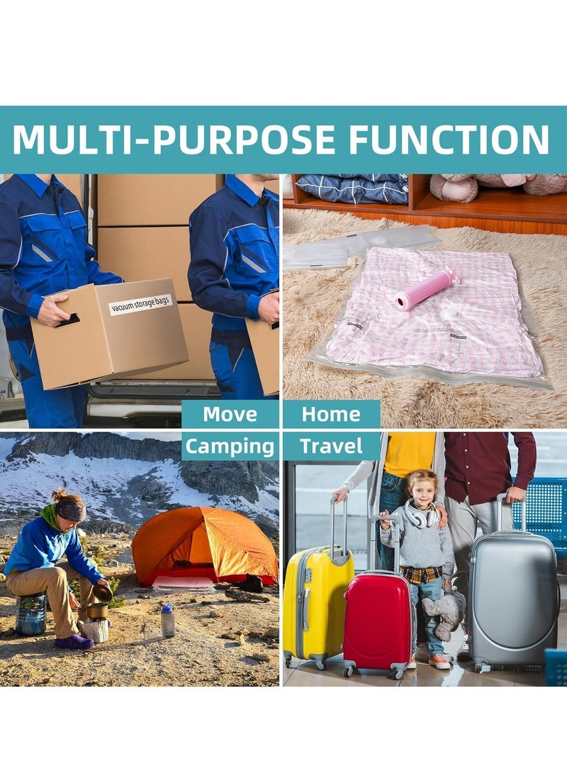 ليفي أكياس تخزين مفرغة من الهواء للملابس والبطانيات وأغطية الأسرة - أكياس تفريغ هواء موفرة للمساحة مزودة بمضخة يدوية | أكياس تخزين مضغوطة قابلة لإعادة الاستخدام (عبوة من 9 أكياس - 3XL، 3L، 3M) - Image 2