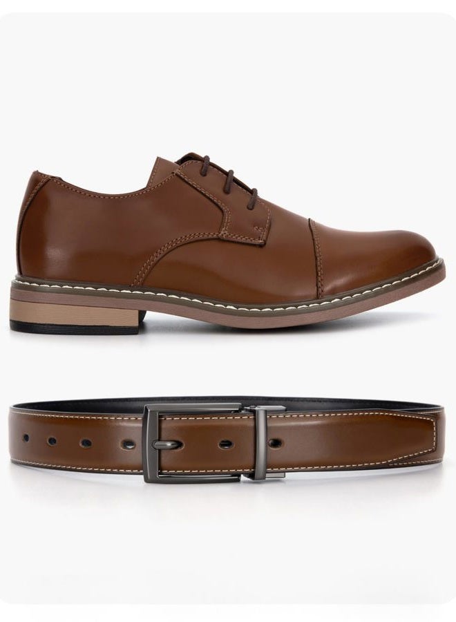 CHAOREN Click Belts for Men - Mens Ratchet Belt 1 3/8" for Dress Pants - Perfect Companion to Men's Oxfords, Gun, 46-52W - Image 3