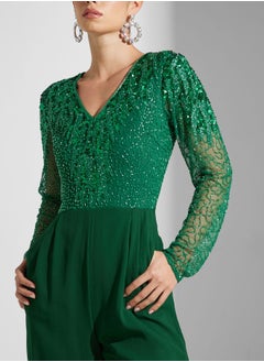 Virgos Lounge Embellished Wide Leg Jumpsuit  - Image 3