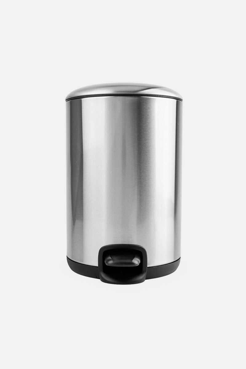 YOTO Stainless Steel Garbage Bin 3L, Silver - Image 1