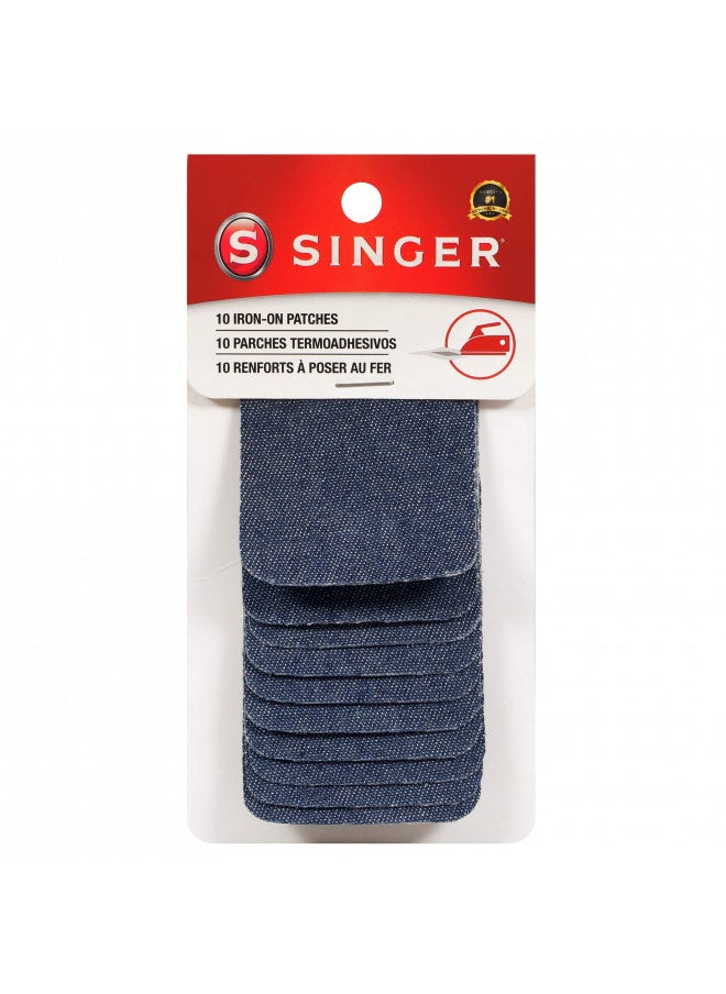 SINGER 00092 Iron-On Denim Patches, 2-Inch x 3-Inch, 10-Count - pzsku/Z405405DD5F73A346D247Z/45/_/1732283751/3d27a6bc-91b8-4356-95d6-6e5698c3ef39