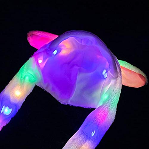 ZCINT Rabbit Bunny Hat Ear Moving Jumping Funny Plush Cap for Kids Adults Christmas Cosplay Party Cute Animal Hatsblue - Image 4