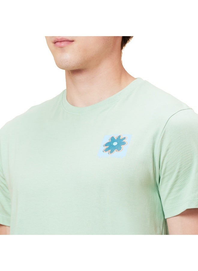 Being Human Mens Green Foam Round Neck Short Sleeve T-Shirt - Image 5