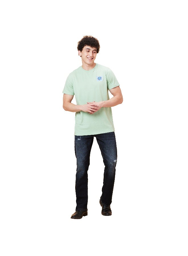 Being Human Mens Green Foam Round Neck Short Sleeve T-Shirt - Image 2