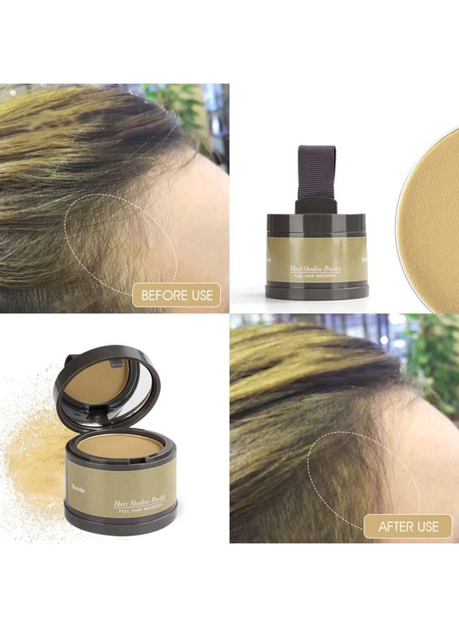 gowwim Hairline Powder (Blonde) - Instantly Conceal Gray Roots, Thin Hair Touch-Up, Hair Color Shadow Cover, 4g - Image 4