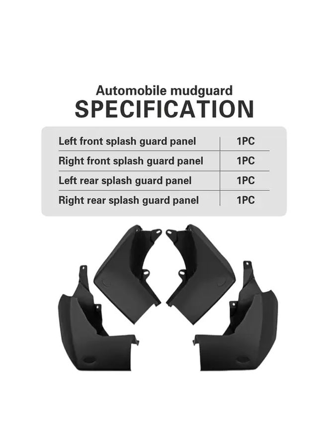 4pcs Black Mudguards For Land Rover Discovery 4 2009-2016 Front Rear Fenders - Image 5