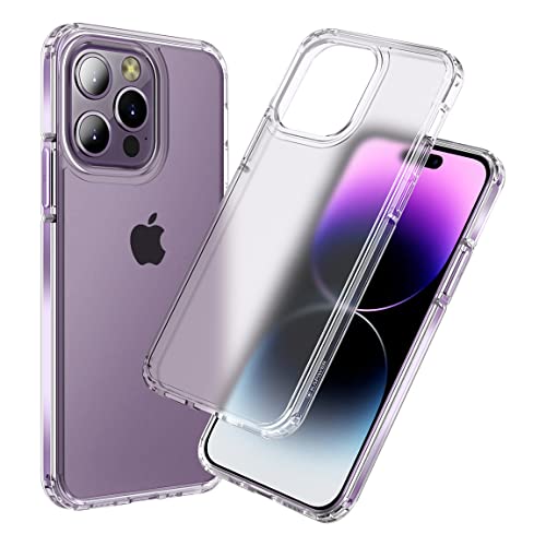 KAPAVER Polycarbonate For Iphone 14 Pro Matte Clear Case[Anti-Fingerprints ][Anti-Scratch] Frosted Translucent Shockproof Slim Cover 6.1 Inches (Matte Clear) - Image 1