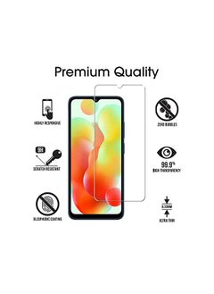 [3 Pack] ZMONE Tempered Glass for Xiaomi Redmi 12C Screen Protector,9H Hardness High Definition Clear Scratch Resistant Bubble Free Anti-Fingerprints