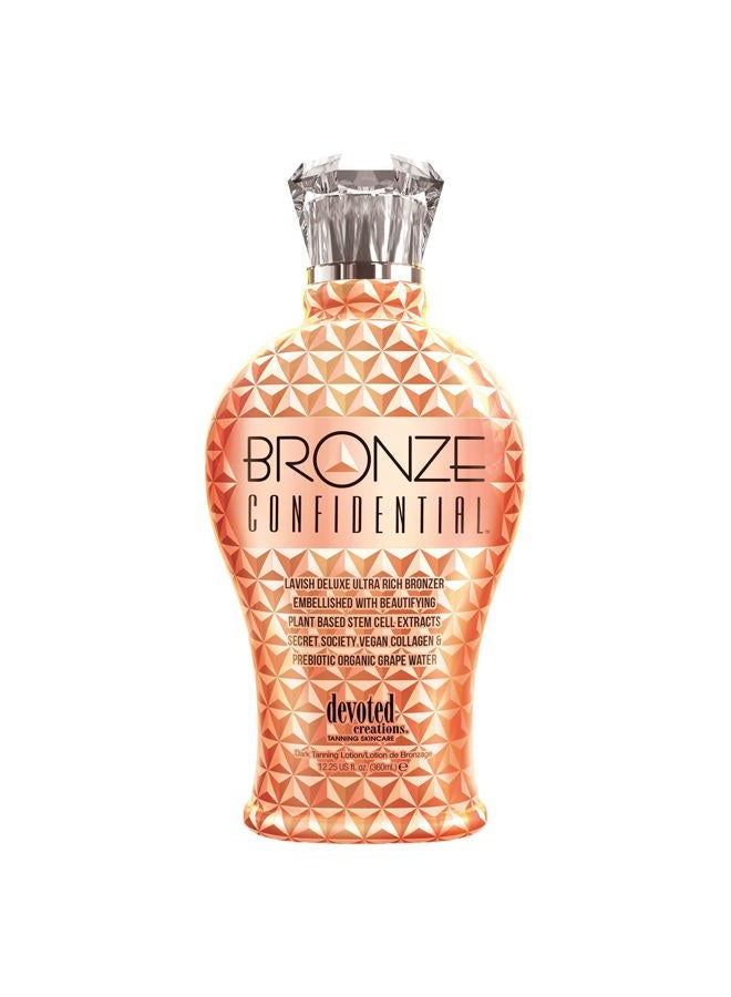 Devoted Creations Bronze Confidential - Lavish Deluxe Ultra Rich Bronzer Dark Tanning Lotion 12.25 oz. - Image 1