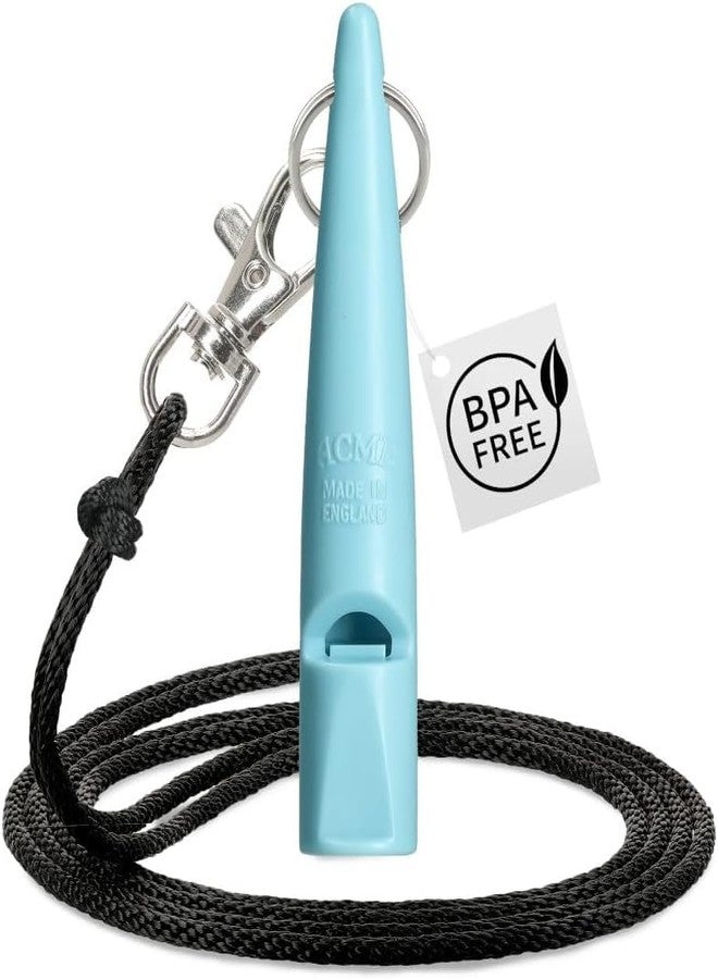 ACME 210.5 Professional Dog Training Whistle with Lanyard. BPA-Free Plastic. 90 dBA. Standardized 5700Hz Frequency for Smaller Dogs. Weatherproof. Made in The UK (Baby Blue/Black)
