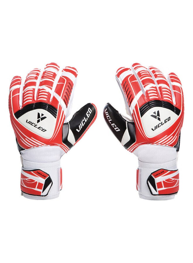 Vicleo Professional Finger-protecting Gloves For Children And Adults, Soccer Goalkeeper Gloves, Goalkeeper Gloves , 16z15001 Red Size 9 - Image 1