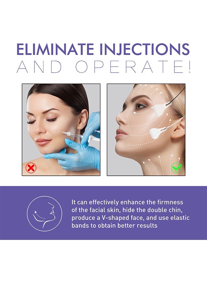 EELHOE V-ShapedThin Face Stickers, Face Invisible Lifting Sticker V Face Sticker ,V-shaped Face Lift Patch for Skin Firming, Shrinking, slimming Chin Muscle Lift and Swelling Removal 40pcs - Image 3