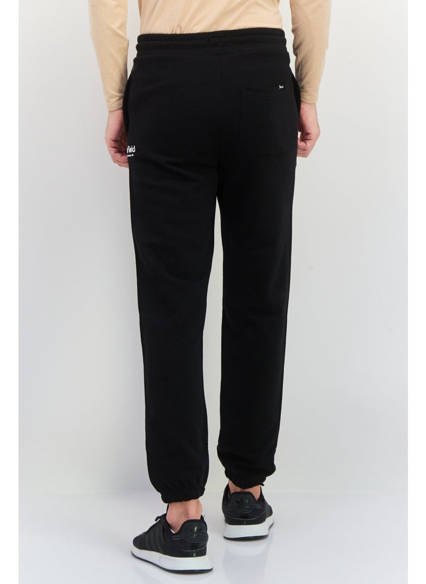 Penfield Men Regular Fit Brand Logo Jogger Pants, Black  - Image 3