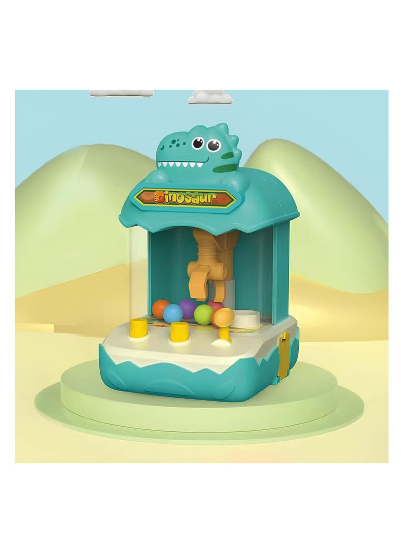 KASTWAVE Mini Claw Machine for Kids, Mini Dinosaur Arcade Game with Colorful Balls, Mini Vending Machine Candy Tiny Toys Prizes Gift, for Girls Boys Ages 3+, Green - Image 4