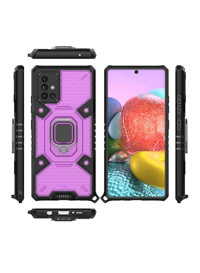 اس-توب جراب لهاتف Samsung Galaxy A71 5G مصنوع من مادة PC+TPU مع حلقة حماية - Image 3