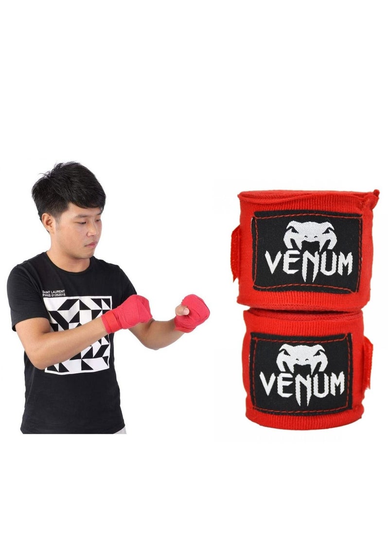 VENUM 3.5M Boxing Hand Wraps Punching Bandage 2Pcs, Red  - Image 2