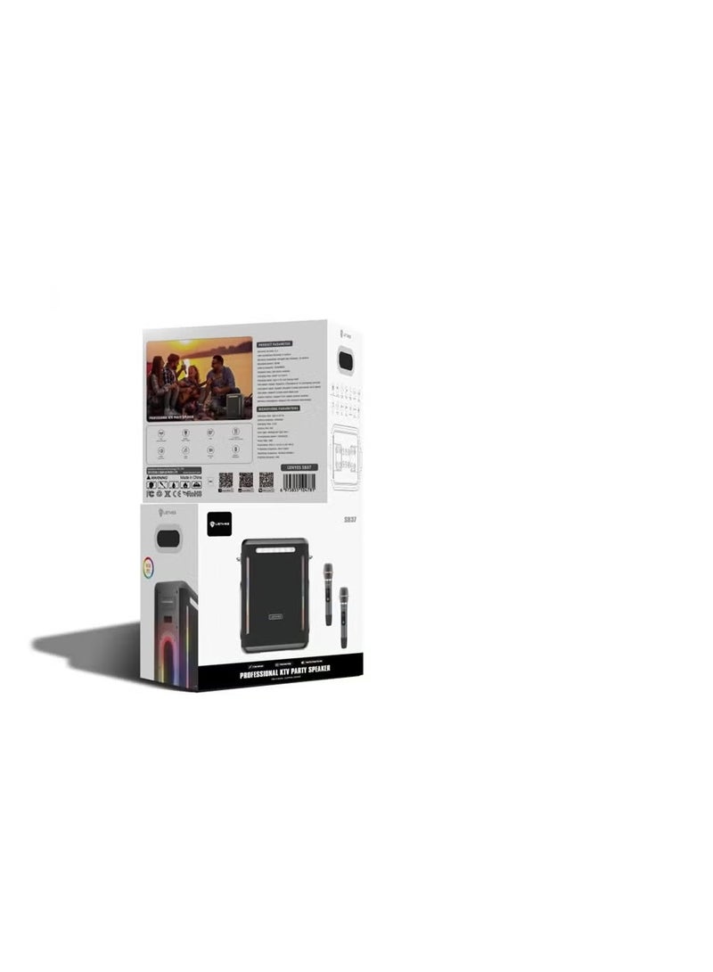 Lenyes S837 300W Portable Bluetooth Party Speaker with Mic & Karaoke Function - Image 5