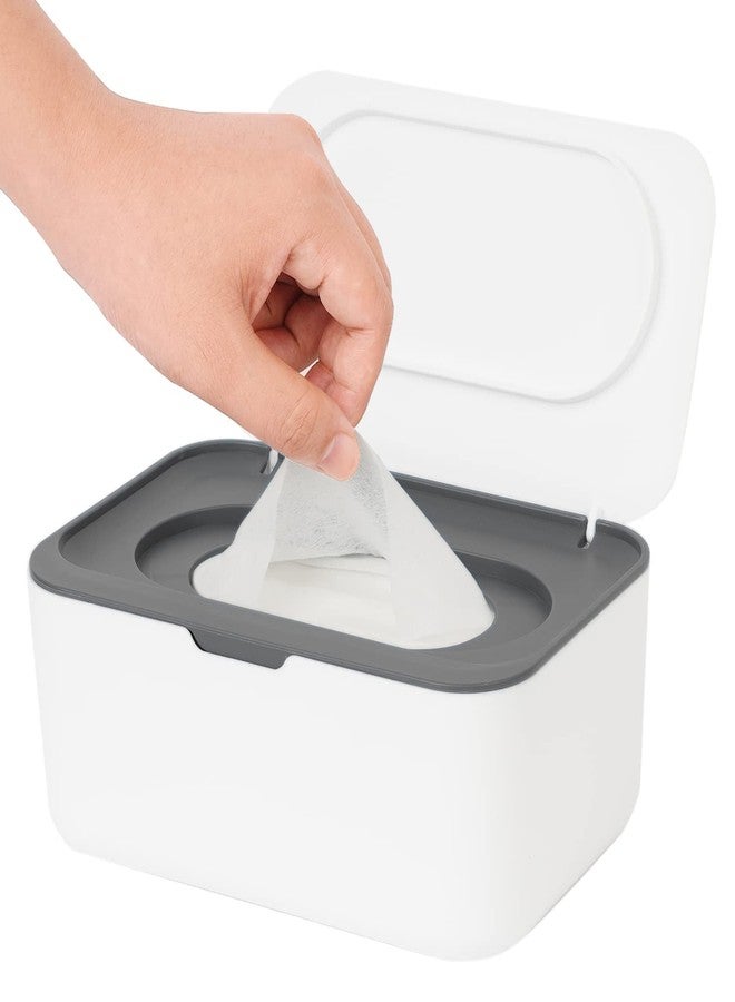 Stavae Wet Wipe Dispenser,Baby Napkin Storage Box Holder Container Dust-Proof Wet Tissue Box Wet Wipe Case Holder with Lid Keeps Wipes Fresh for Home, Office - Image 2