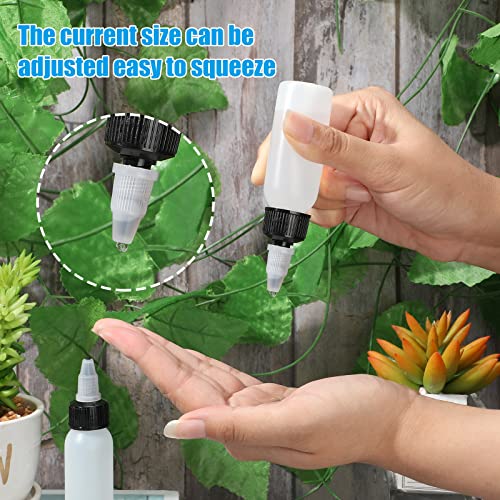 Epakh 80 Pieces Plastic Squeeze Bottle with Twist Top Cap Dispensing Bottles Small Round HDPE Bottle 1 Oz/ 30 ml Squeeze Condiment Bottles for Crafts,Household,Kitchen,Lab Dispensing - Image 4