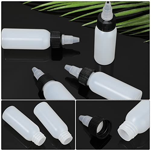 Epakh 80 Pieces Plastic Squeeze Bottle with Twist Top Cap Dispensing Bottles Small Round HDPE Bottle 1 Oz/ 30 ml Squeeze Condiment Bottles for Crafts,Household,Kitchen,Lab Dispensing - Image 3