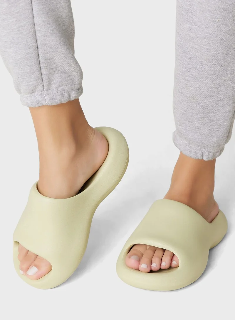 Ginger Chunky Casual Slides