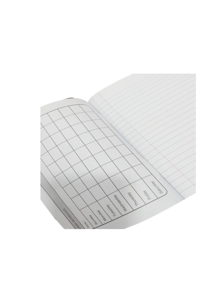 Navneet 5-Piece 200-Page A5 Single Line Exercise Book With Pink PVC Cover  - Image 3