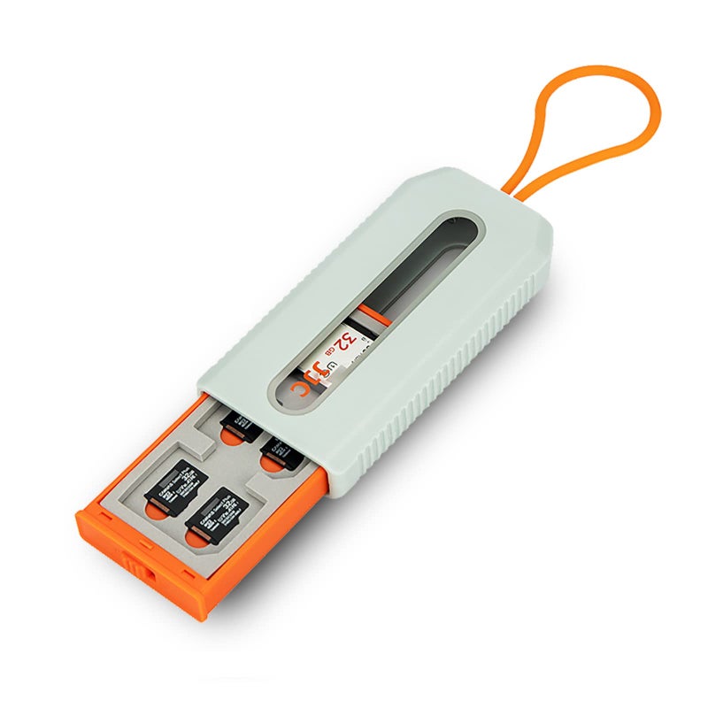 JJC Portable 18 Slots Memory Card Case for 12 Micro SD Card and 6 SD Cards,Pop-up and Transparent Window Design, Micro SD/Micro SDHC/Micro SDXC TF Card Holder Organizer, SD/SDXC/SDHC Card Case Storage - Image 1