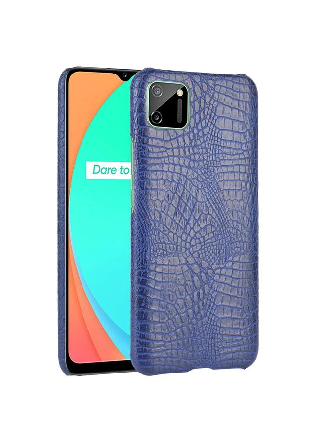اس-توب جراب لهاتف Oppo Realme C11 مقاوم للصدمات مصنوع من جلد التمساح PC + PU - Image 1