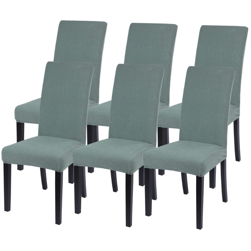 SearchI Chair Covers for Dining Room Set of 6 Stretch Jacquard Kitchen Parsons Chair CoversWashable Spandex Dining Chair Slipcovers Seat Protector for HotelBanquetCeremony Sage Green