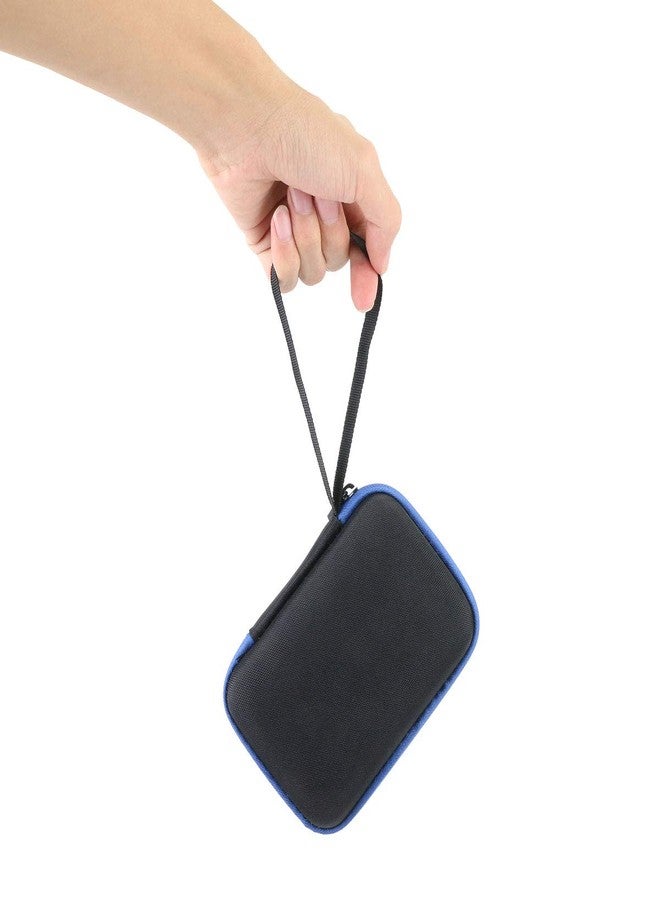 كو2كريا حقيبة سفر صلبة بديلة من co2CREA لوحدة التخزين الخارجية المحمولة WD My Passport Go Cobalt SSD بسعة 500 جيجابايت / 1 تيرابايت (حقيبة سوداء + سحاب أزرق) - Image 5